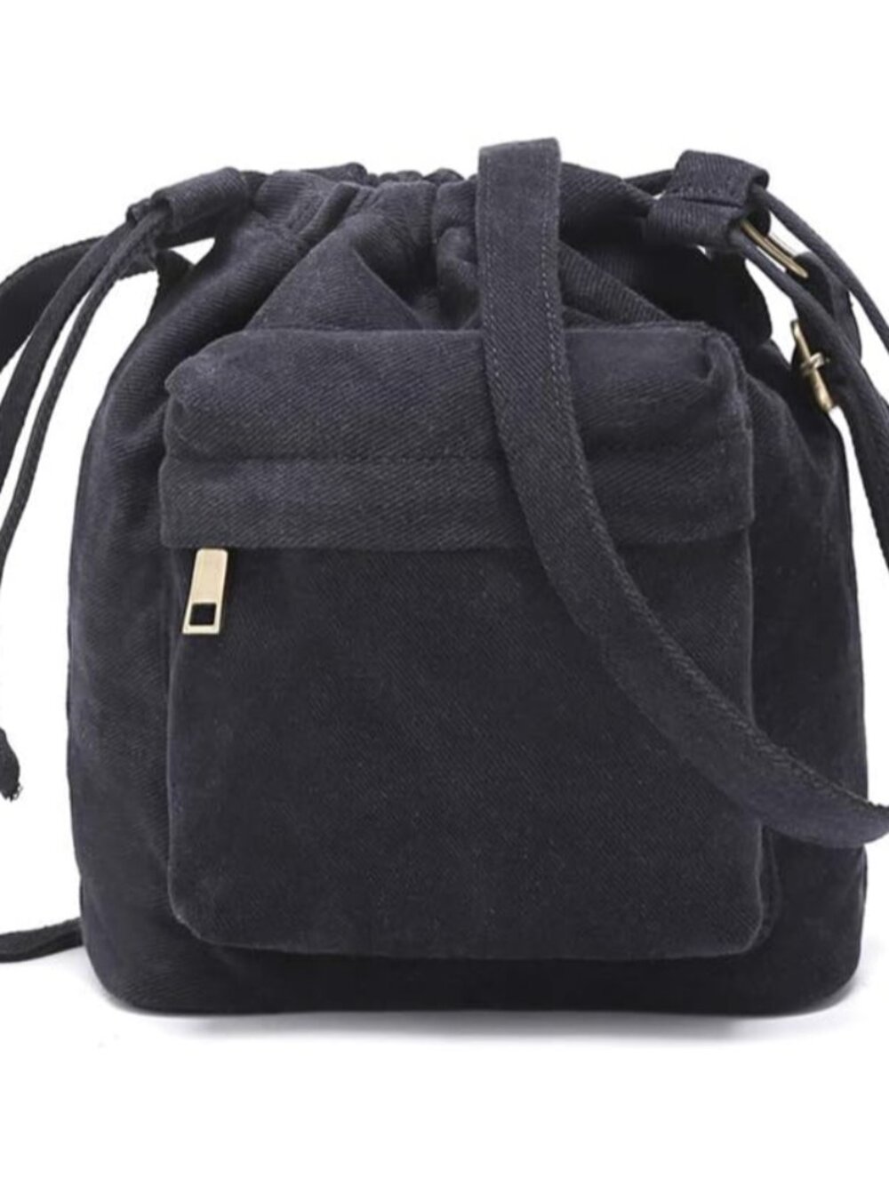 Crossbody Bags for Women Small Canvas Drawstring Bucket Purse Cute Little Boho B